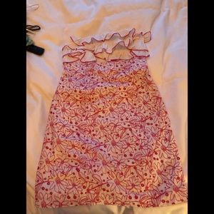 Lily strapless pink dress